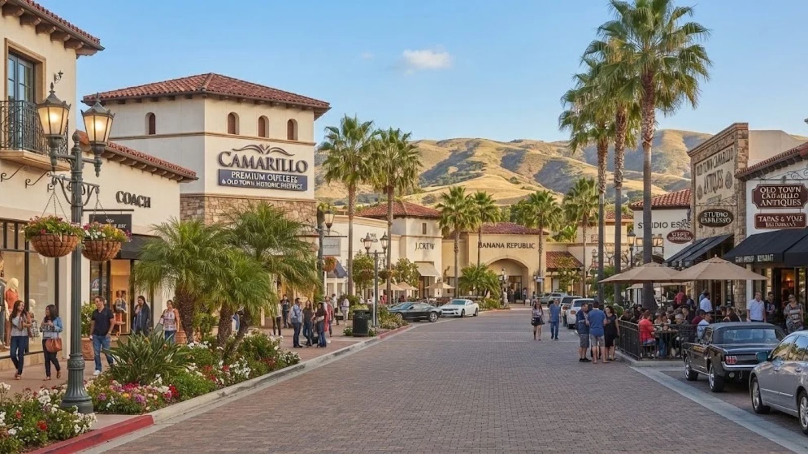 Old Town Camarillo and the Camarillo Premium Outlets, CA